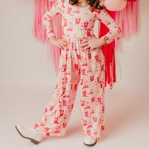 Sweethoney boots and hearts leggy romper